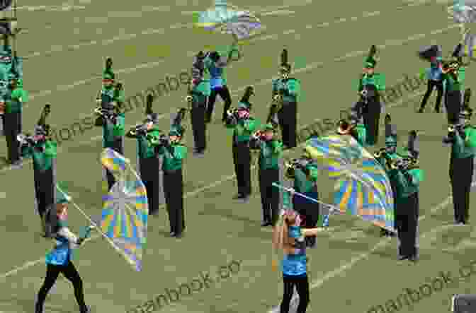 A Dynamic Winter Guard Team Performing With Colorful Flags And Rifles Against A Dark Background, Showcasing Their Precision And Elegance. Winter Guard (2024) #4 (of 4) Ryan Cady