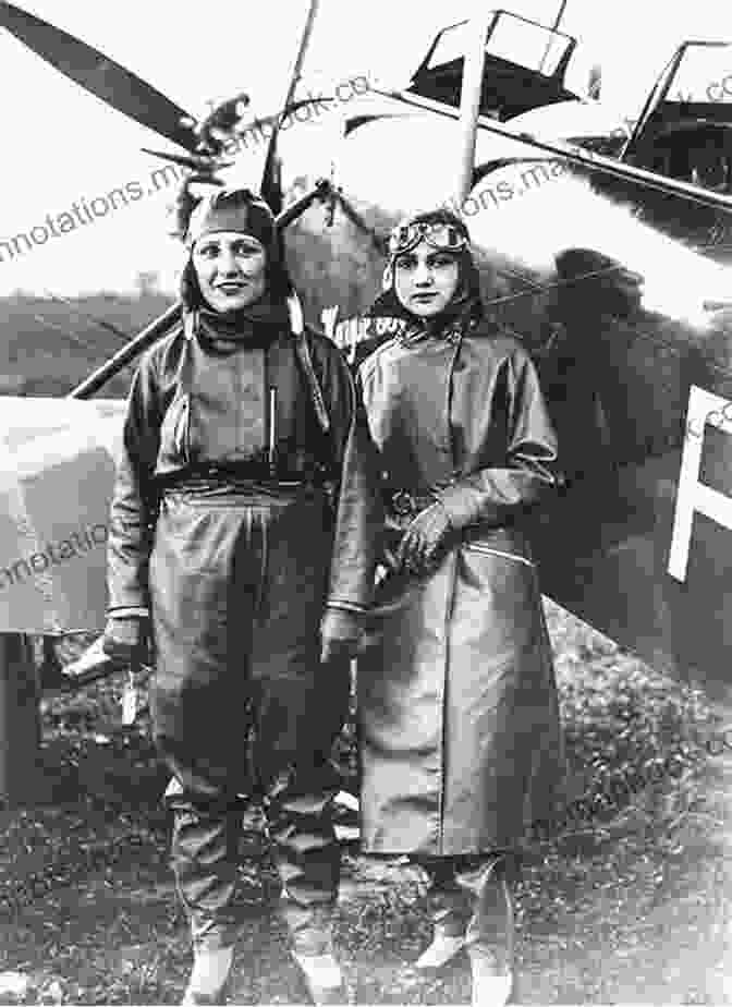 Zoaya Counts, A Pioneering Female Aviator And Adventurer, Posing In Front Of Her Plane. Roaring Queen Zoaya Counts